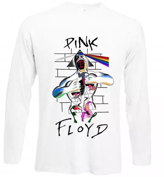 Лонгслів Pink Floyd art Білий фото