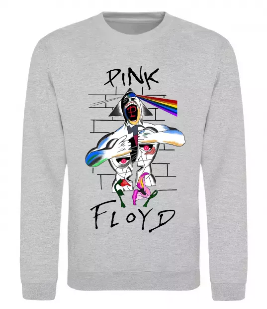 Світшот Pink Floyd art Сірий меланж фото