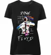 Женская премиум футболка Pink Floyd art Черный фото