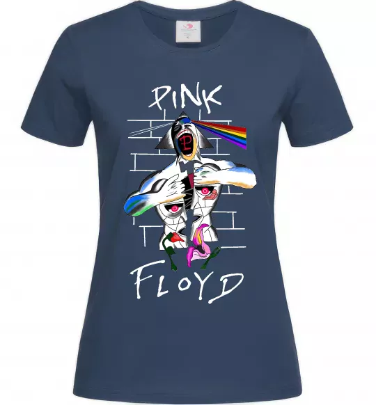 Женская футболка Pink Floyd art Темно-синий фото
