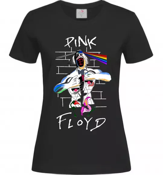 Женская футболка Pink Floyd art Черный фото