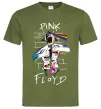 Мужская футболка Pink Floyd art Оливковый фото