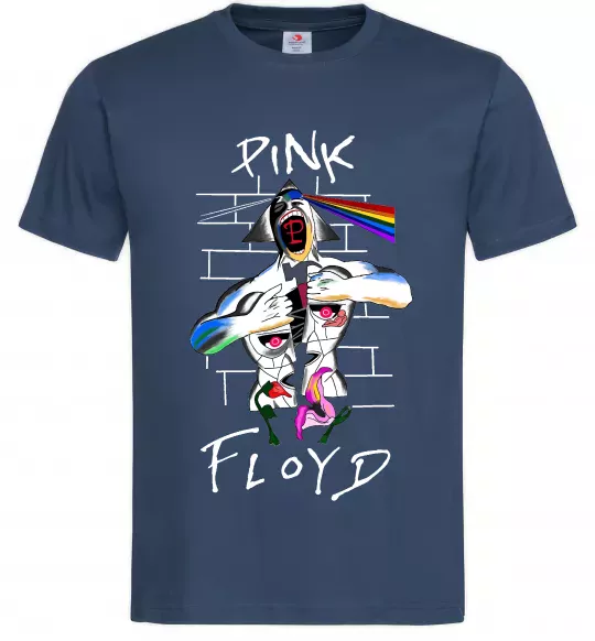 Мужская футболка Pink Floyd art Темно-синий фото