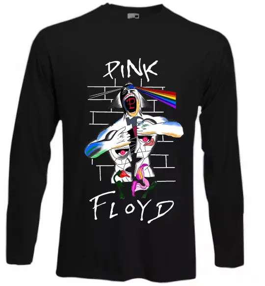 Лонгслів Pink Floyd art Чорний фото