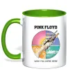 Чашка с цветной ручкой Wish you were here Pink Floyd Зеленый фото
