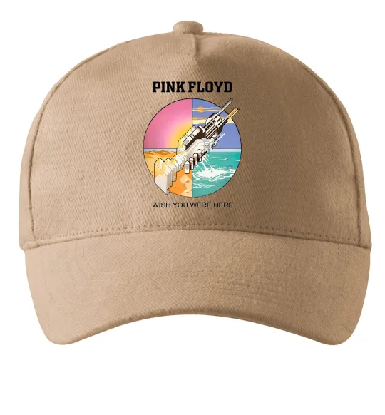 Кепка Wish you were here Pink Floyd Песочный фото