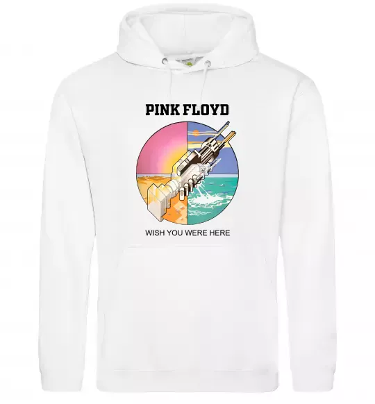 Жіноча толстовка (худі) Wish you were here Pink Floyd Білий фото