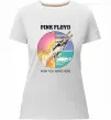 Женская премиум футболка Wish you were here Pink Floyd Белый фото