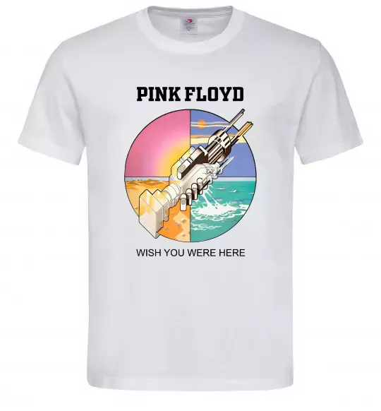 Мужская футболка Wish you were here Pink Floyd Белый фото