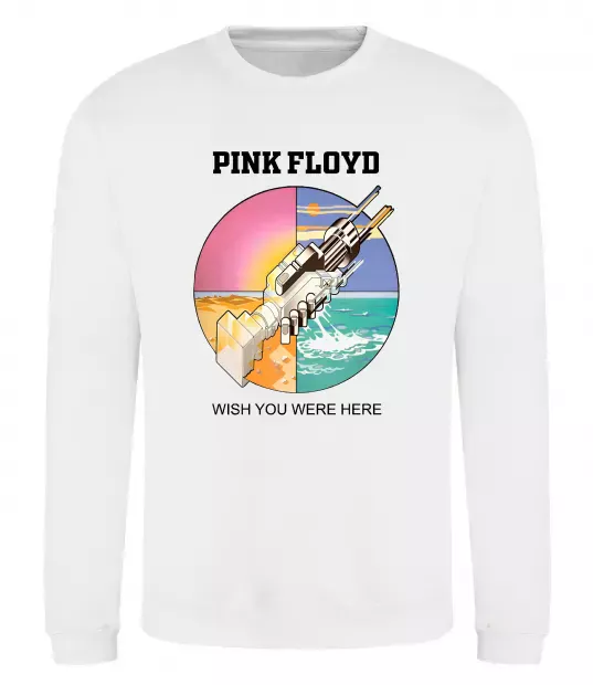 Свитшот Wish you were here Pink Floyd Белый фото