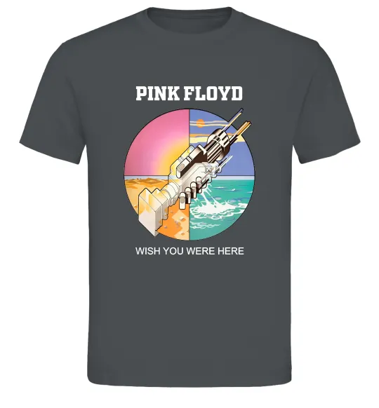 Мужская футболка Wish you were here Pink Floyd Графит фото