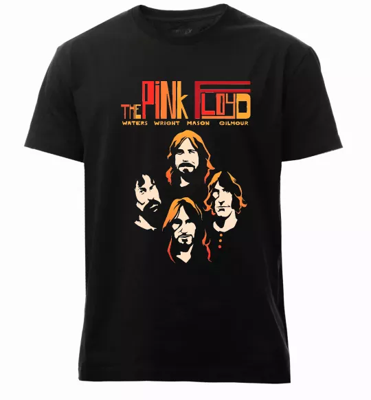 Мужская премиум футболка Pink Floyd Waters Wright Mason Gilmor Черный фото