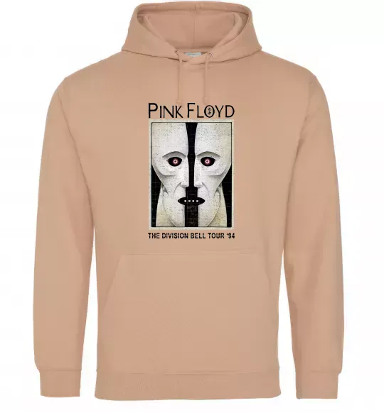 Мужская толстовка (худи) The Division bell tour 94 Песочный фото
