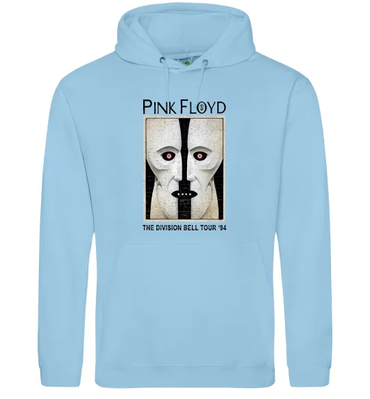 Чоловіча толстовка (худі) The Division bell tour 94 Блакитний фото
