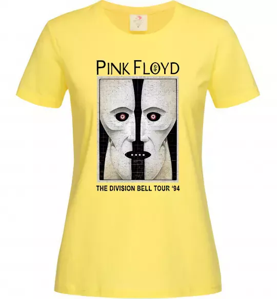 Женская футболка The Division bell tour 94 Лимонный фото