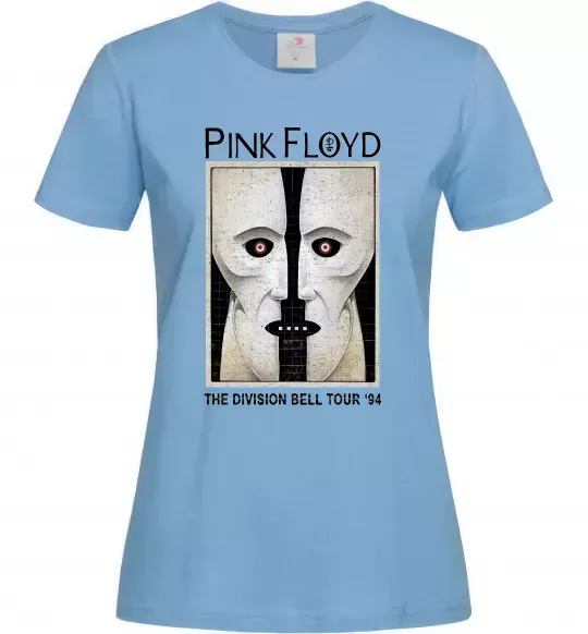 Женская футболка The Division bell tour 94 Голубой фото