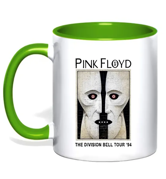 Чашка с цветной ручкой The Division bell tour 94 Лаймовый фото