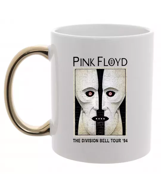 Чашка с цветной ручкой The Division bell tour 94 Золото фото