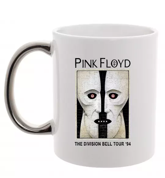 Чашка с цветной ручкой The Division bell tour 94 Серебро фото
