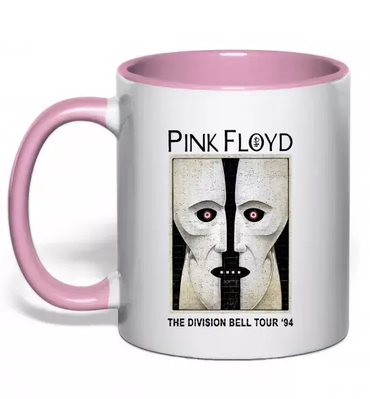 Чашка с цветной ручкой The Division bell tour 94 Нежно розовый фото
