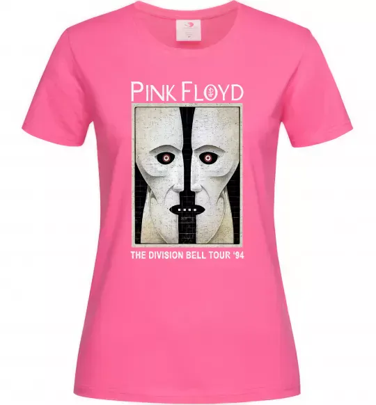 Женская футболка The Division bell tour 94 Ярко-розовый фото