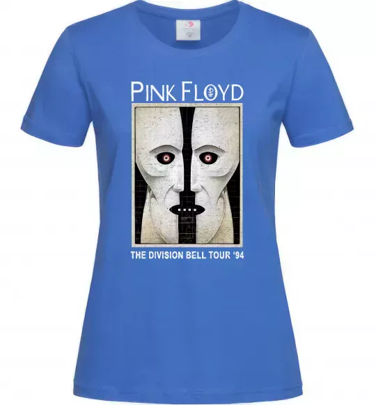 Женская футболка The Division bell tour 94 Ярко-синий фото