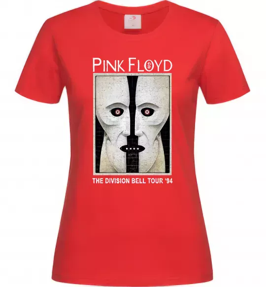 Женская футболка The Division bell tour 94 Красный фото