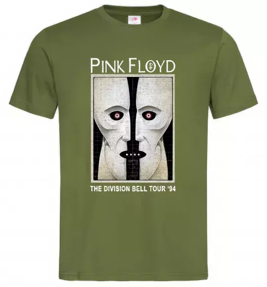 Мужская футболка The Division bell tour 94 Оливковый фото