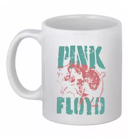 Чашка керамічна Pink Floyd Pig Білий фото