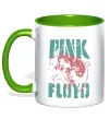 Чашка з кольоровою ручкою Pink Floyd Pig Зелений фото