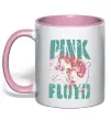 Чашка з кольоровою ручкою Pink Floyd Pig Ніжно рожевий фото