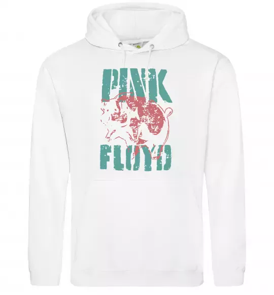 Женская толстовка (худи) Pink Floyd Pig Белый фото