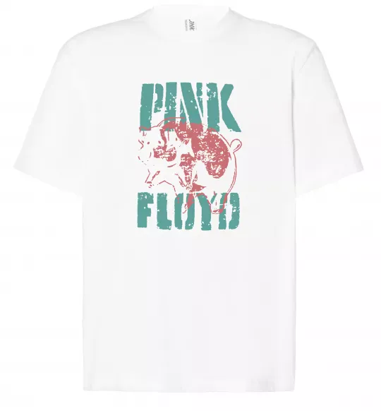 Футболка Оверсайз Pink Floyd Pig Белый фото