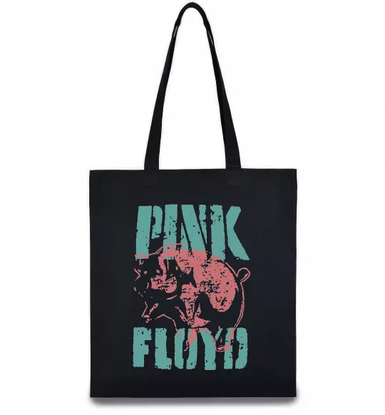 Еко-сумка Pink Floyd Pig Чорний фото