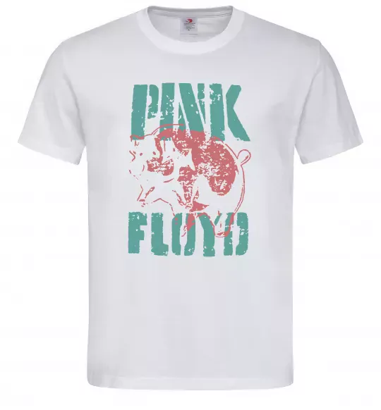 Мужская футболка Pink Floyd Pig Белый фото