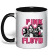 Чашка с цветной ручкой Pink Floyd photo Черный фото