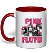 Чашка с цветной ручкой Pink Floyd photo Красный фото
