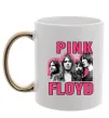 Чашка с цветной ручкой Pink Floyd photo Золото фото