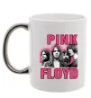 Чашка с цветной ручкой Pink Floyd photo Серебро фото