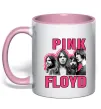 Чашка с цветной ручкой Pink Floyd photo Нежно розовый фото