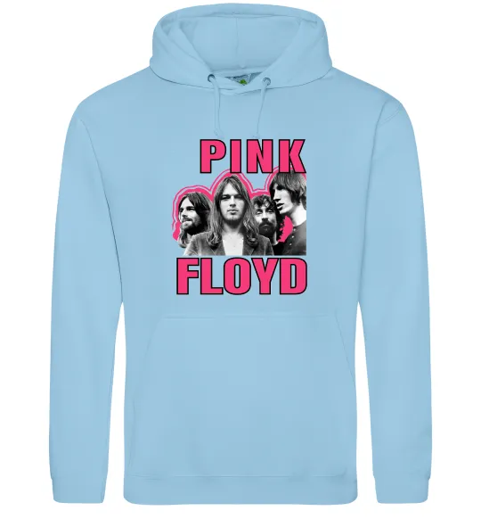 Мужская толстовка (худи) Pink Floyd photo Голубой фото