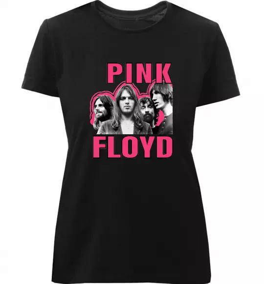 Жіноча преміум футболка Pink Floyd photo Чорний фото