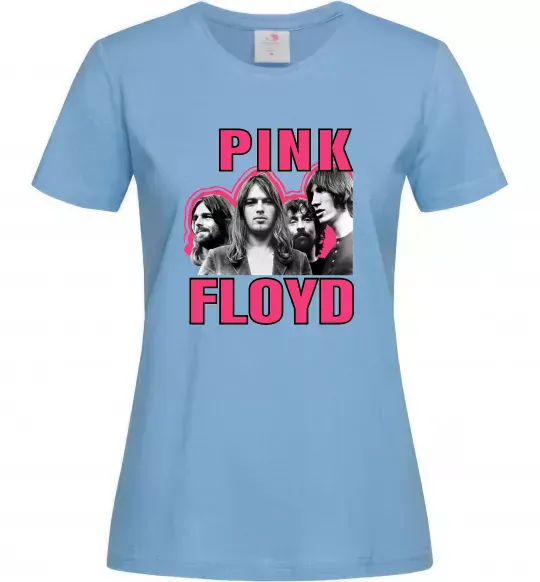 Женская футболка Pink Floyd photo Голубой фото