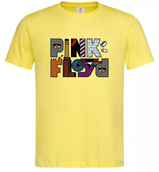 Мужская футболка Арт Pink Floyd Лимонный фото
