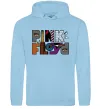 Чоловіча толстовка (худі) Арт Pink Floyd Блакитний фото