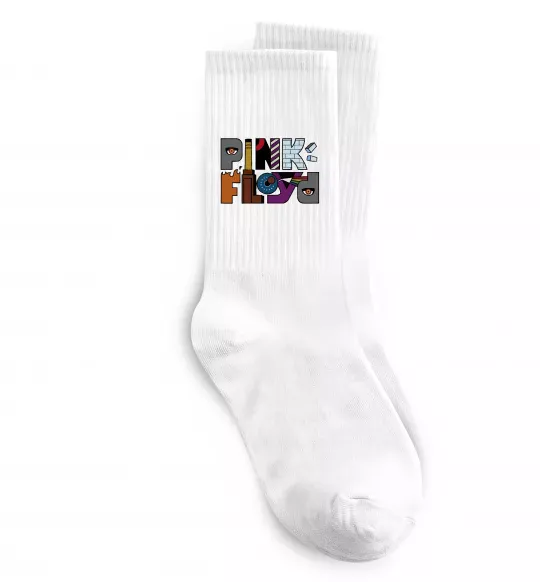 Носки Арт Pink Floyd Белый фото