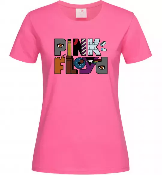 Женская футболка Арт Pink Floyd Ярко-розовый фото