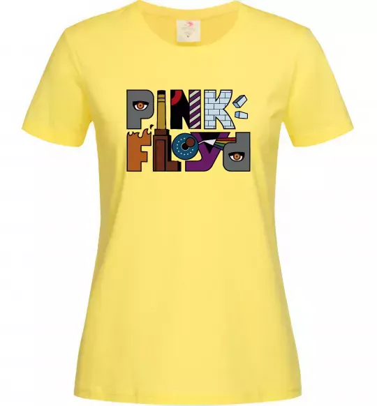 Женская футболка Арт Pink Floyd Лимонный фото