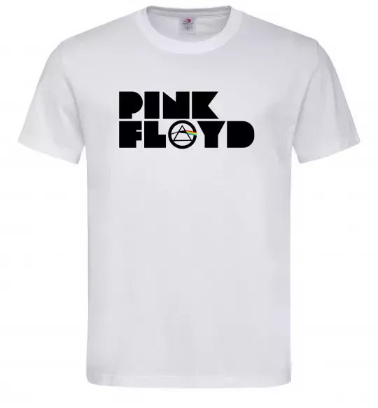 Мужская футболка Pink Floyd напис Белый фото