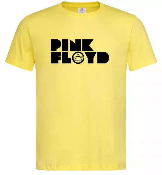 Мужская футболка Pink Floyd напис Лимонный фото